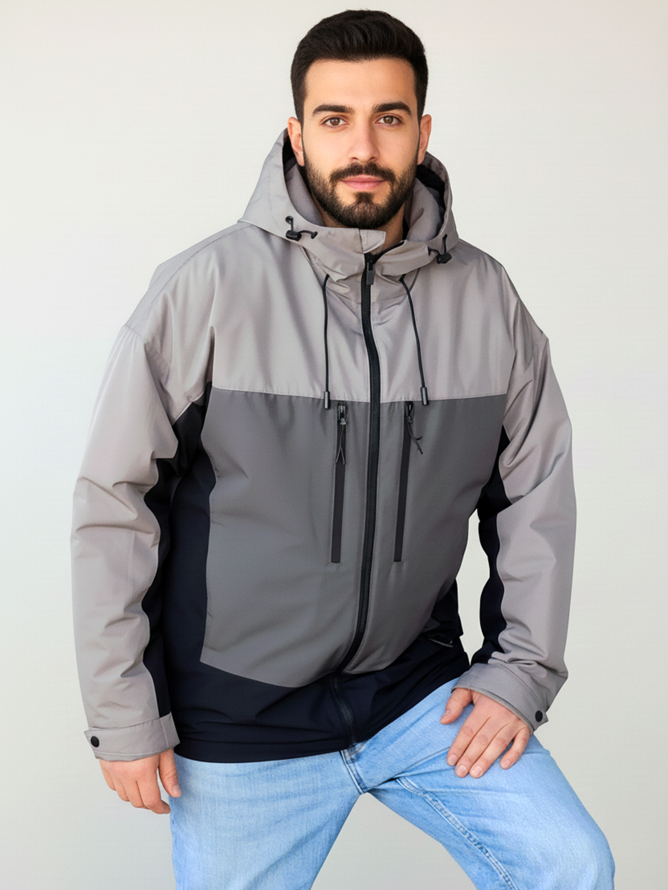 Демісезонна куртка Sun's House Полиэстер модель RC-BR-178-grey Фото