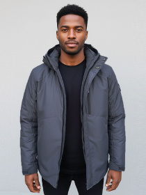 Демісезонна куртка Sun's House Полиэстер модель RC-V-4-dark-grey Фото