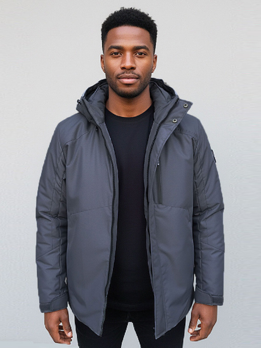 Демисезонная куртка Sun's House Полиэстер модель RC-V-4-dark-grey Фото