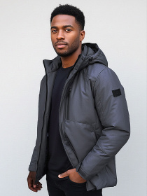 Демісезонна куртка Sun's House Полиэстер модель RC-V-4-dark-grey Демісезонна куртка Sun's House Полиэстер модель RC-V-4-dark-grey Фото