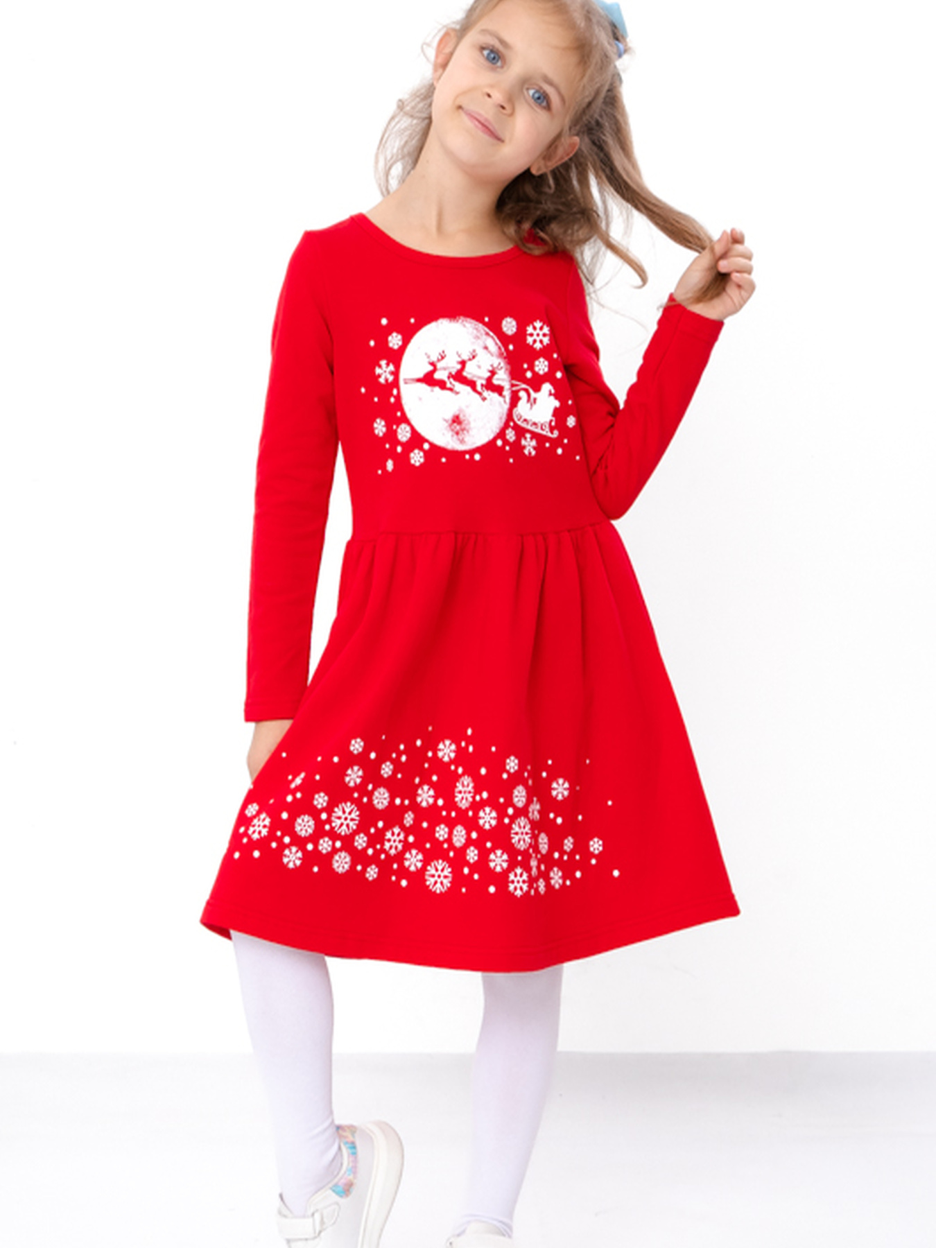 Сукня міді Носи своє модель 6117-2-chervonij-olen-snzhinki Фото