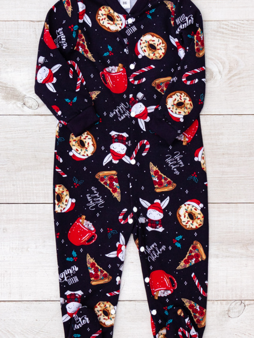 Нательный комбинезон Носи своє модель 5058-024-winter-chornilxno-sinj Фото