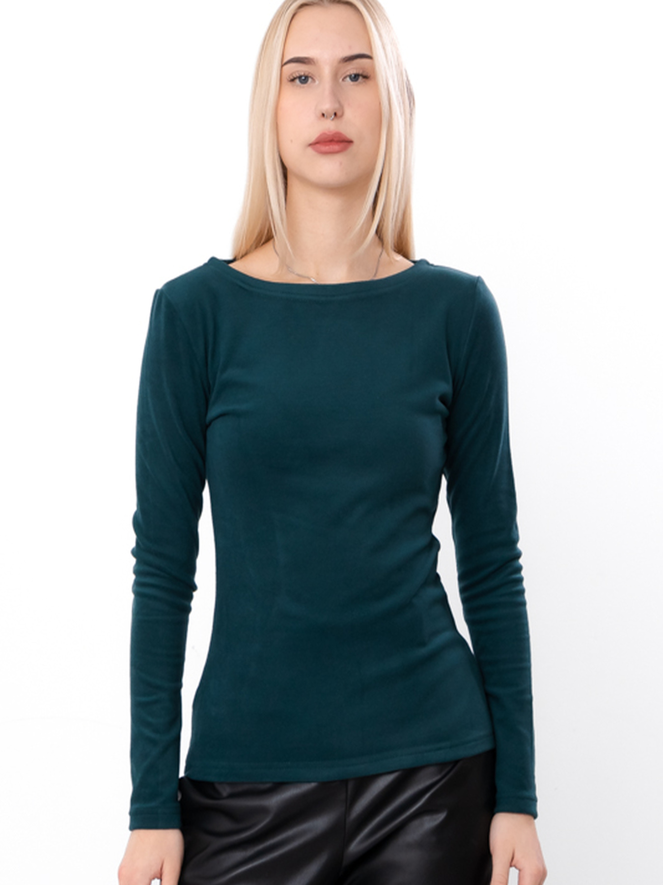 Лонгслив Носи своє модель 8380-113-temno-smaragdovij Фото