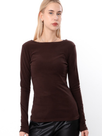 Лонгслів Носи своє модель 8380-113-temno-korichnevij Фото