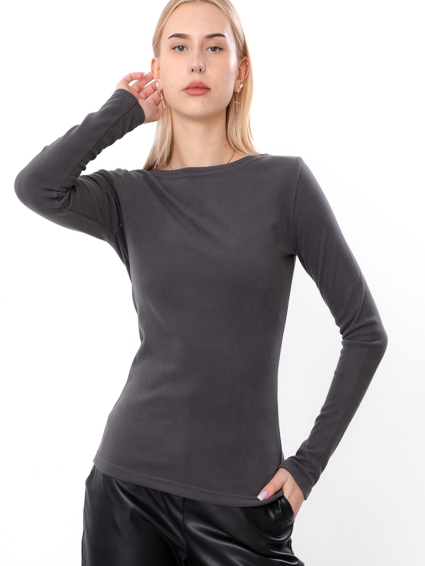 Лонгслив Носи своє модель 8380-113-temnij-graft Фото