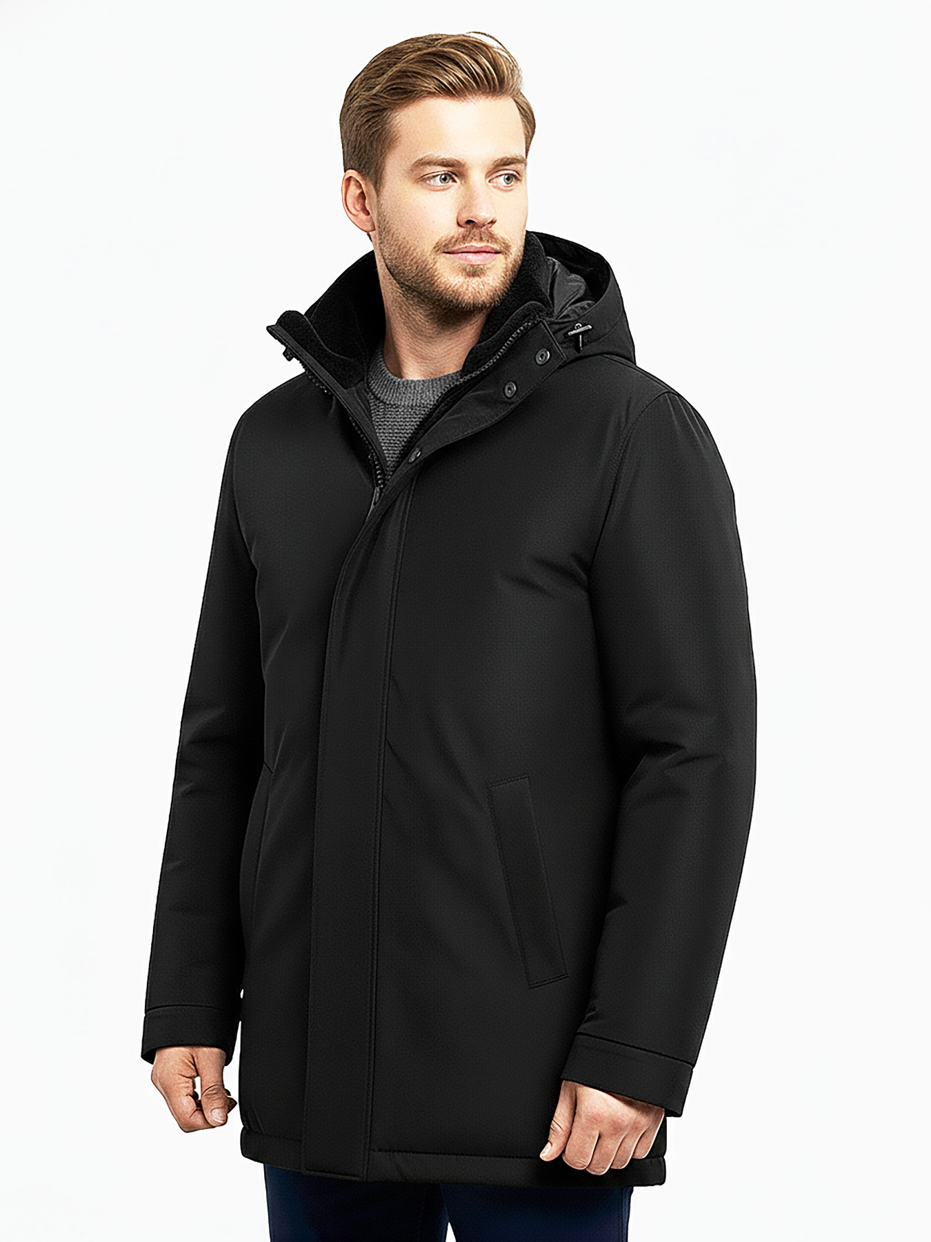 Зимняя куртка Sun's House модель AS-117-Optima-N-black Фото