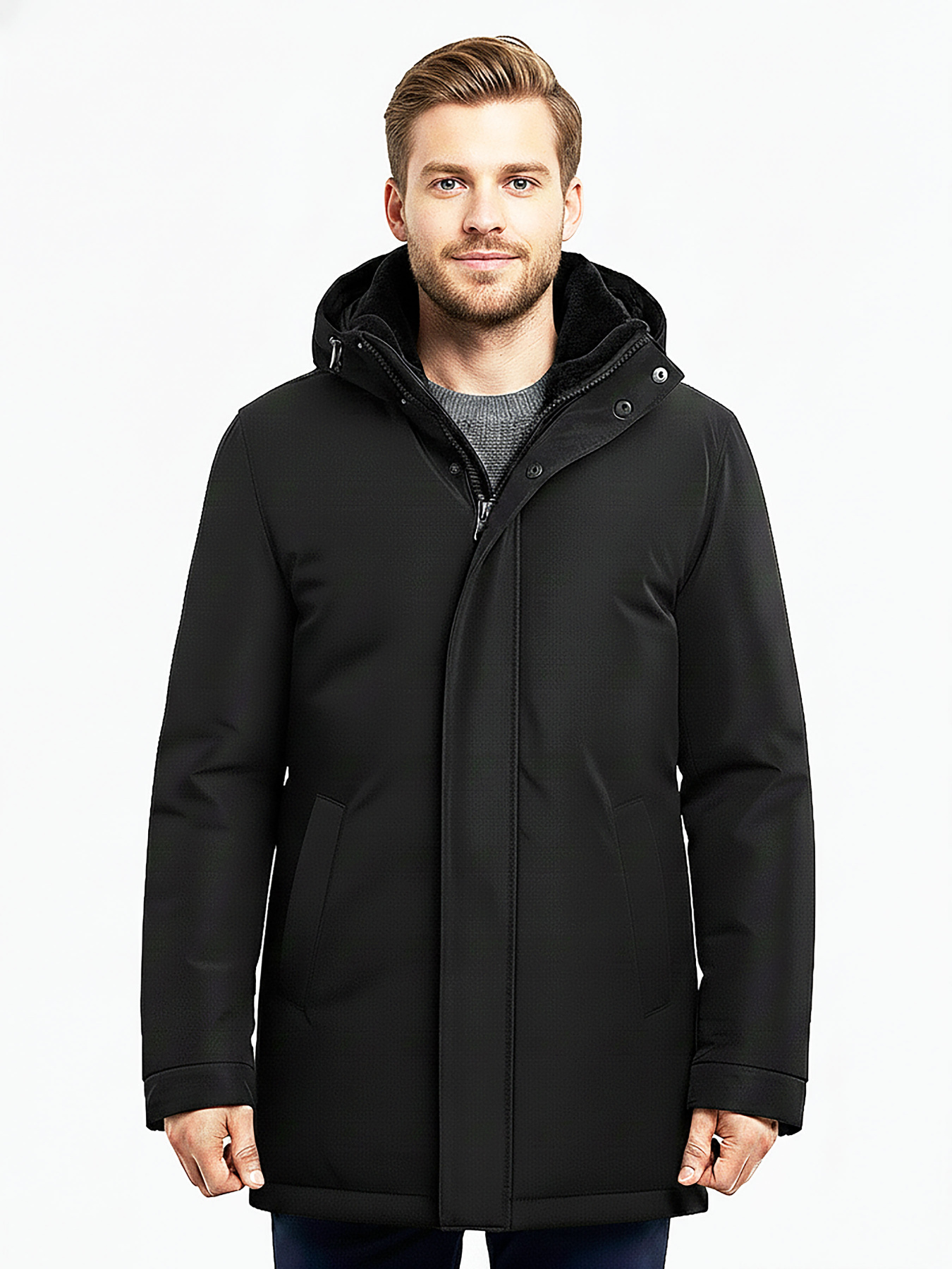 Зимняя куртка Sun's House модель AS-117-Optima-N-black Фото