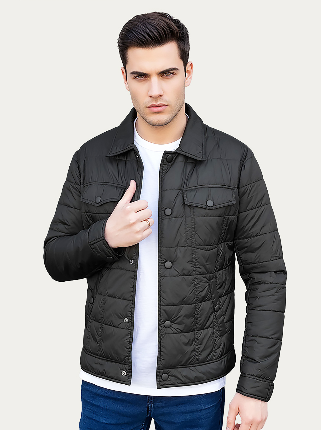 Куртка-рубашка Sun's House модель AS-Sonar-113-black Фото