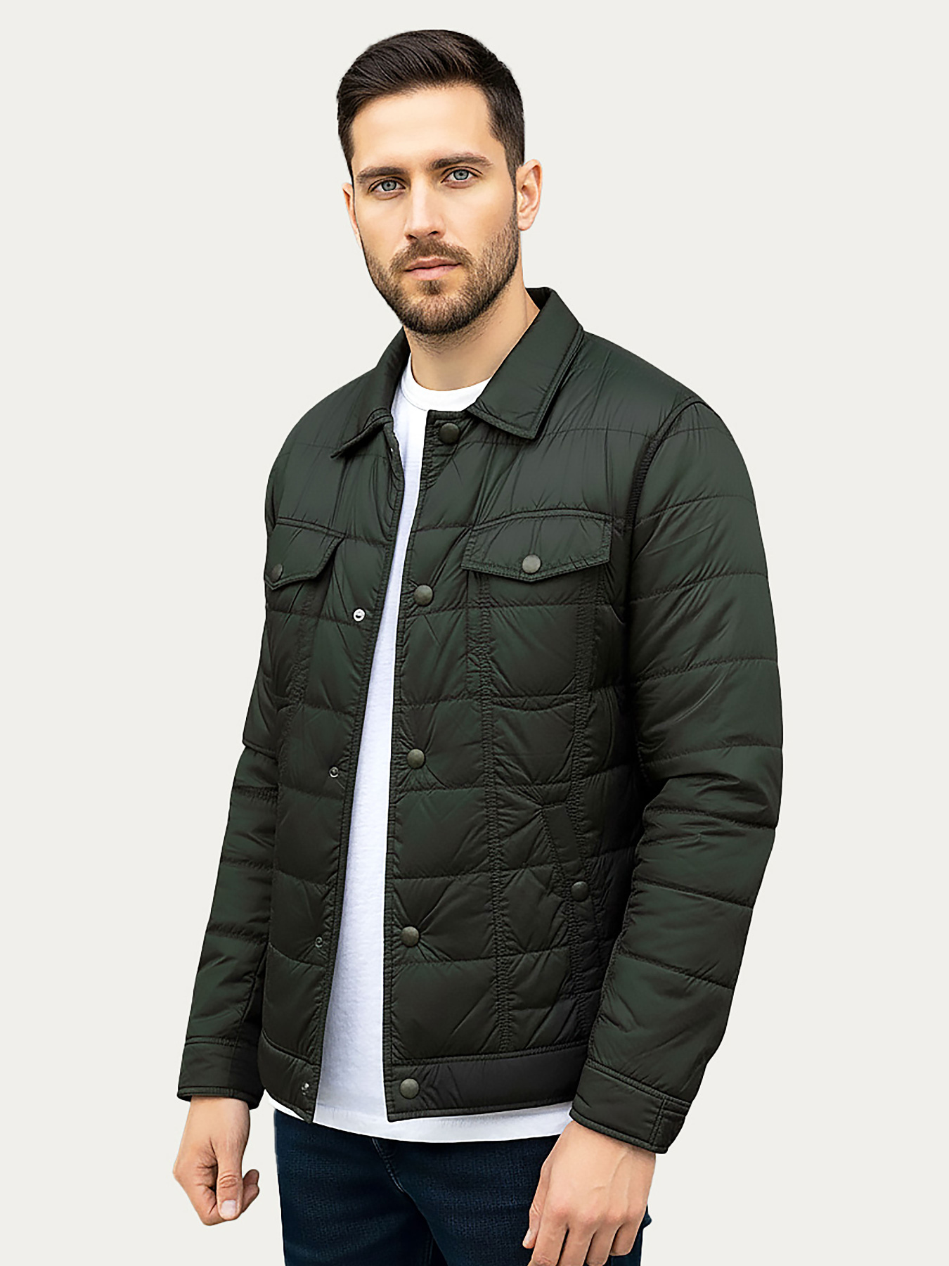 Чоловіча зелена легка куртка AS-Sonar-114-khaki модель AS-Sonar-114-khaki Фото