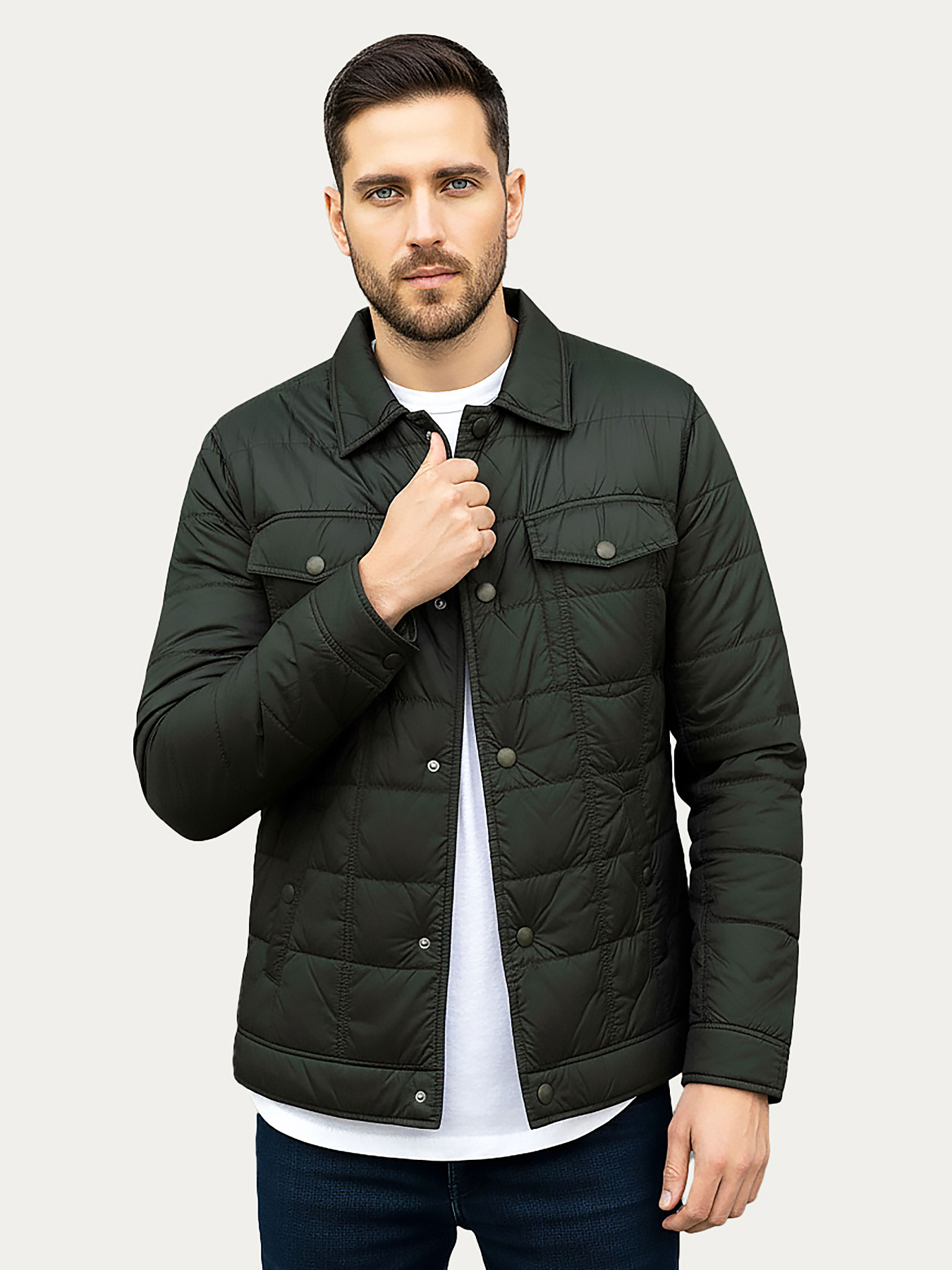 Куртка-рубашка Sun's House модель AS-Sonar-114-khaki Фото