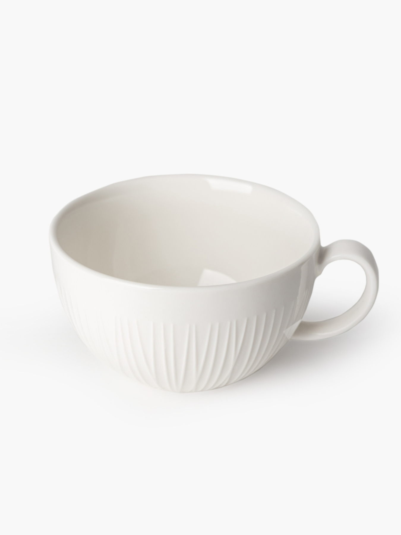 Чашка "Луч" фарфоровая белая MBM MY HOME модель KP-138 WHITE Фото