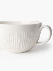 Чашка "Луч" фарфоровая белая MBM MY HOME модель KP-138 WHITE Фото