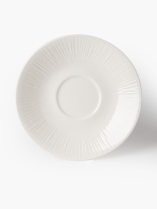 Блюдце "Луч" фарфоровое белое MBM HOME модель KP-139 WHITE Фото