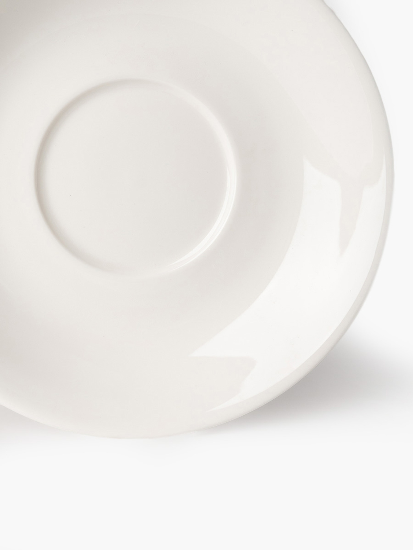 Блюдце "Жемчужина" фарфоровое белое MBM HOME модель KP-141 WHITE Фото