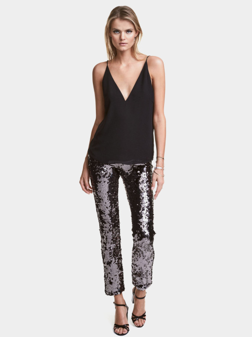 Легінси H&M модель 4467994dm_темно-серый_серебро Фото