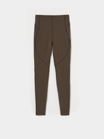 Леггинсы спортивные H&M модель 1256789wer_Хаки Фото