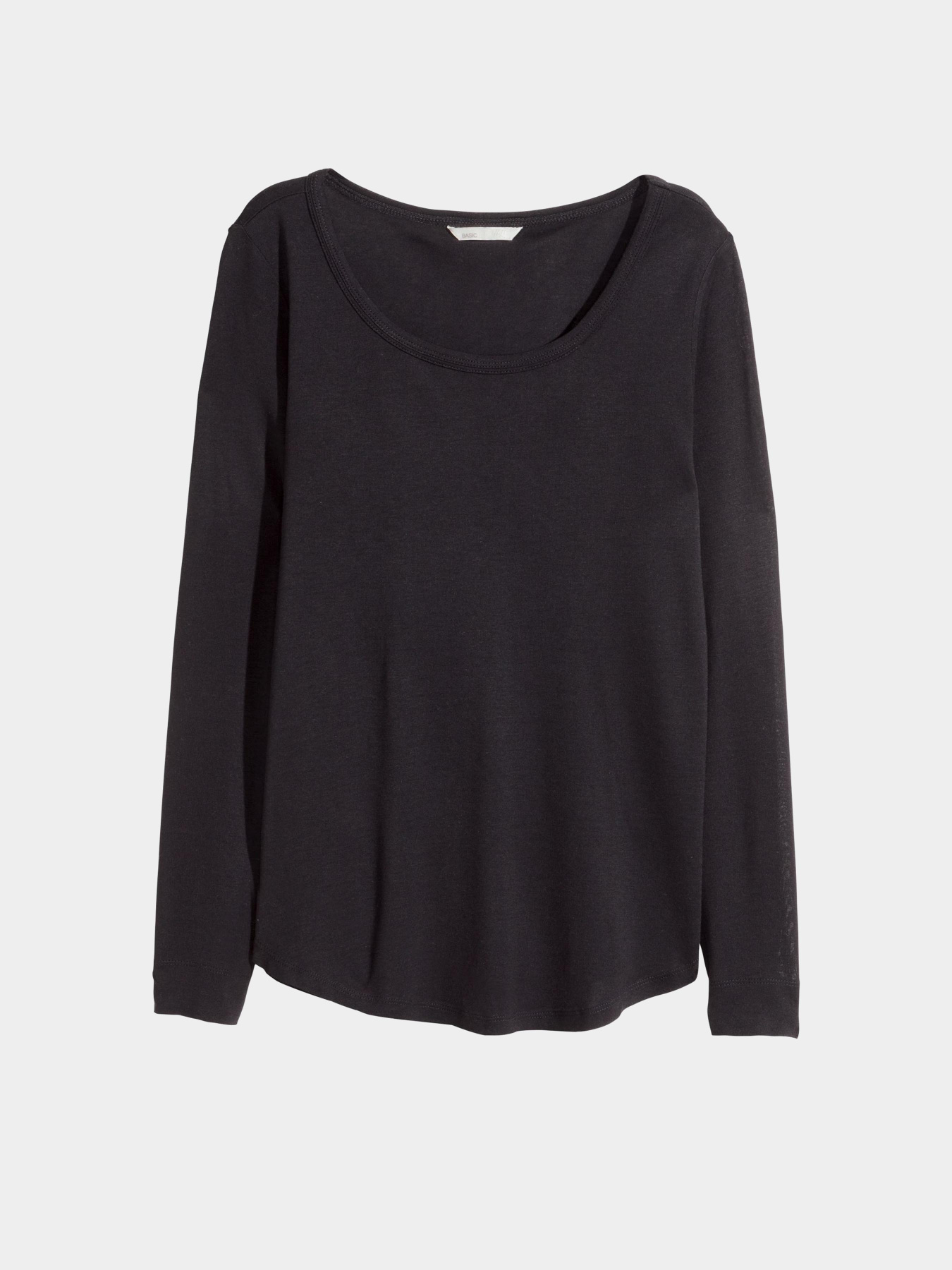 Лонгслів H&M модель 2300272sm_черный Фото