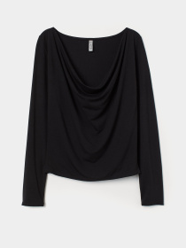 Лонгслив H&M модель 7208049dm_черный Фото