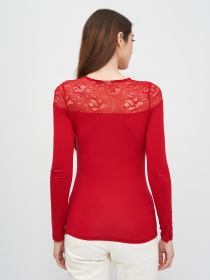 Лонгслив H&M модель 7994270sm_Красный Фото