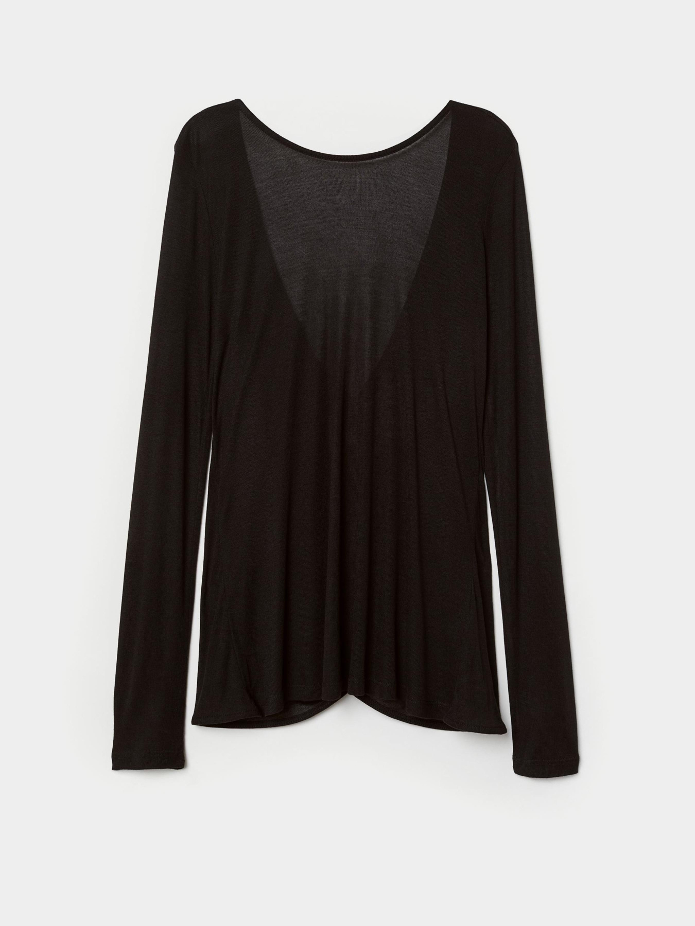 Лонгслив H&M модель 7185018sm_черный Фото