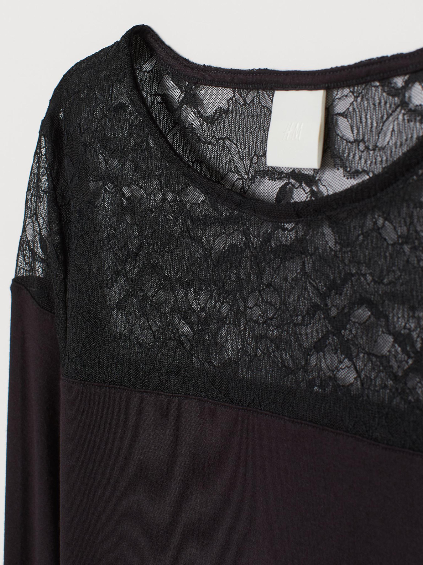 Лонгслив H&M модель 7994270log_Черный Фото