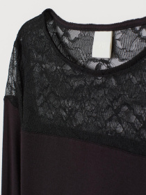 Лонгслив H&M модель 7994270log_Черный Фото