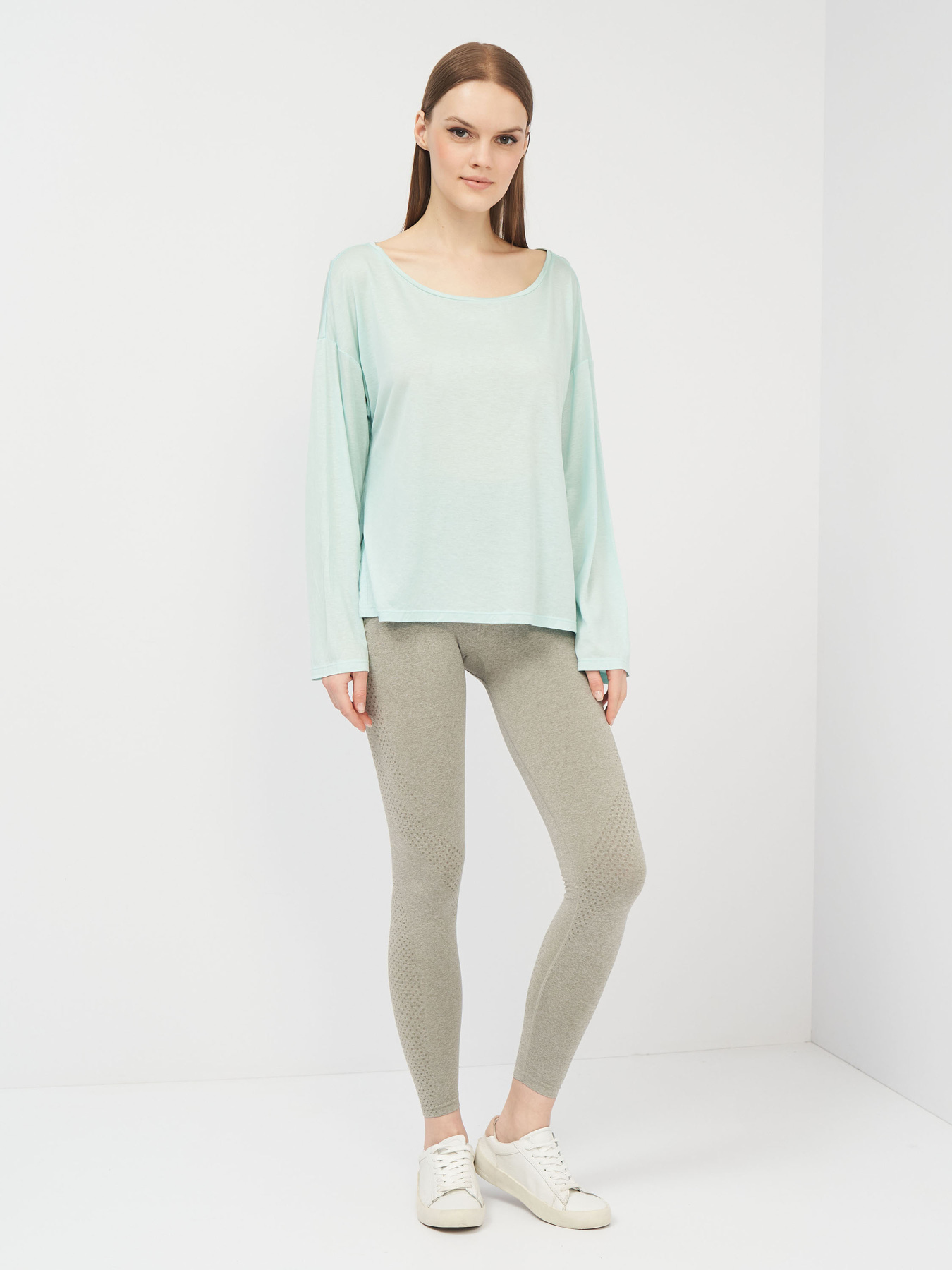 Лонгслів H&M модель 5012022abr_Мятный Фото