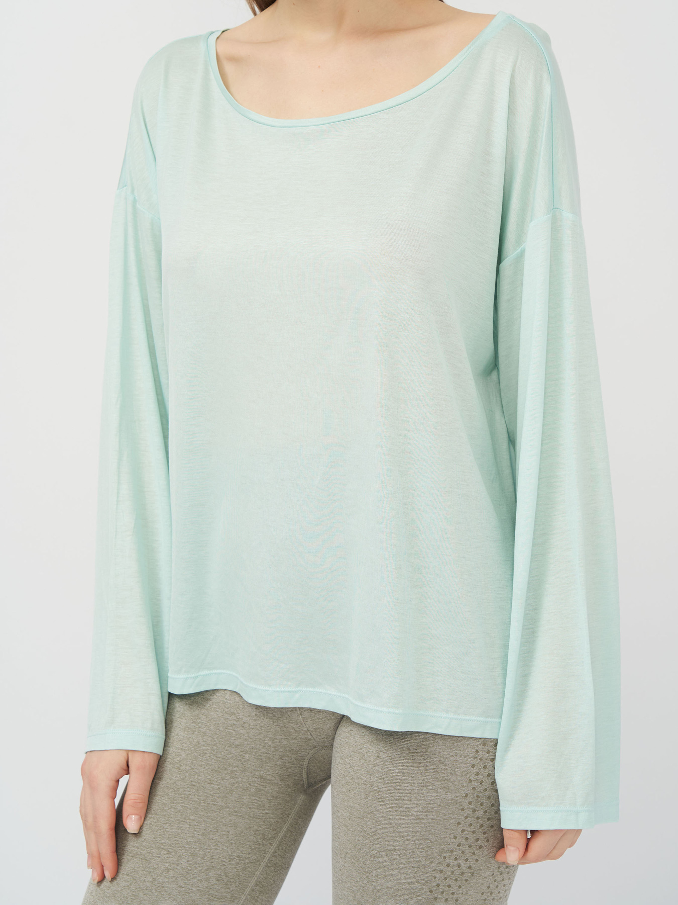 Лонгслив H&M модель 5012022abr_Мятный Фото