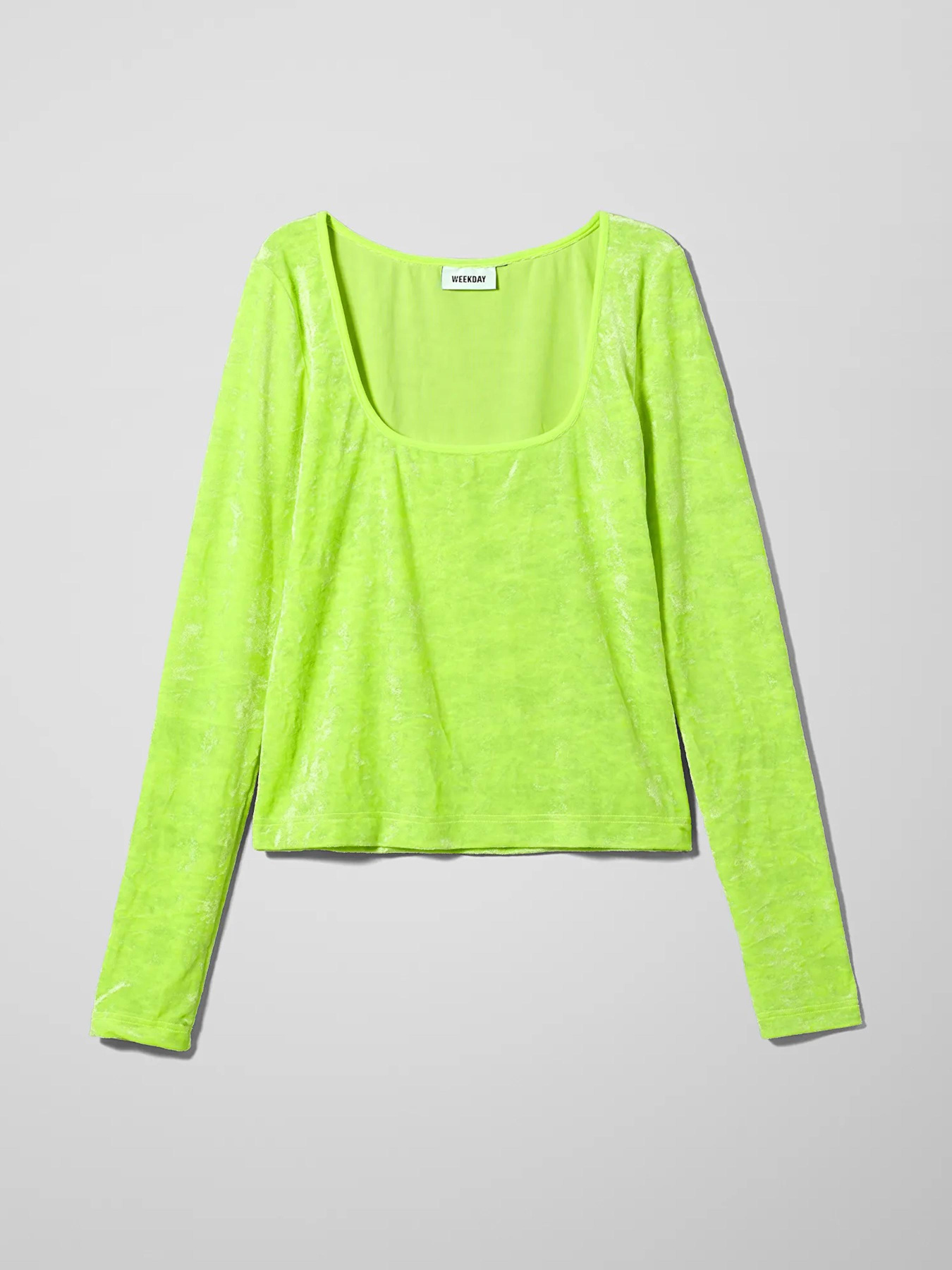 Лонгслив Weekday модель 8490570bar_Салатовый Фото
