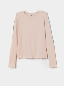 Лонгслив H&M модель 8547936arl_Пудровый Лонгслив H&M модель 8547936arl_Пудровый Фото