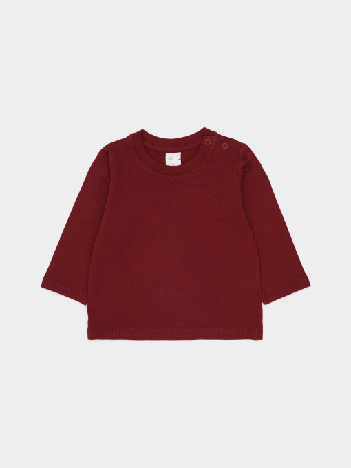 Лонгслів H&M модель 8180864arl_Бордовый Фото