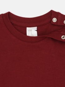 Лонгслив H&M модель 8180864arl_Бордовый Фото