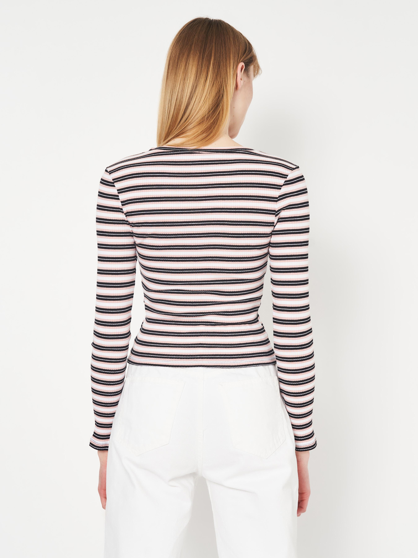 Лонгслів H&M модель 6885581wer_Бело-черный Лонгслів H&M модель 6885581wer_Бело-черный Фото