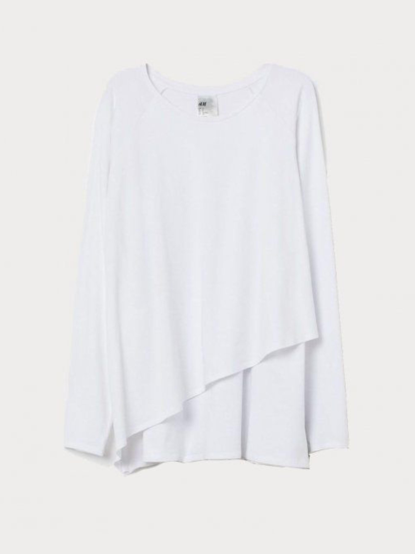 Лонгслив H&M модель 7325121wer_Белый Лонгслив H&M модель 7325121wer_Белый Фото