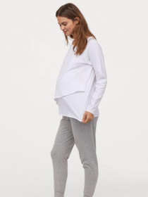 Лонгслив H&M модель 7325121wer_Белый Лонгслив H&M модель 7325121wer_Белый Фото