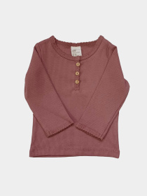 Лонгслив H&M модель 8834561kwer_Пудровый Фото