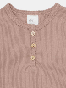 Лонгслив H&M модель 8834560kwer_Бежевый Фото