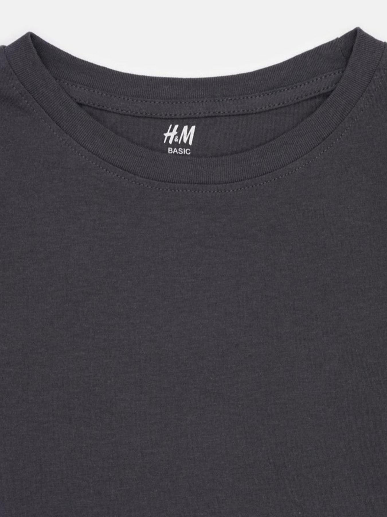 Лонгслив H&M модель 10983876kwer_Темно-серый Фото