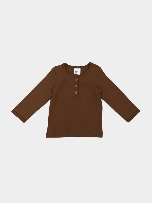 Лонгслів H&M модель 8834562kwer_Коричневый Фото