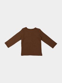 Лонгслив H&M модель 8834562kwer_Коричневый Фото