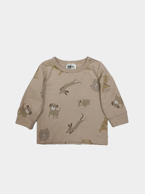 Лонгслів H&M модель 11067226kwer_Светло-бежевый Фото