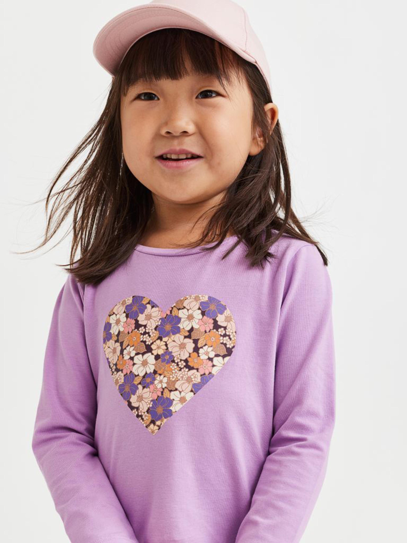 Лонгслив H&M модель 9373356kwer_Лиловый Фото