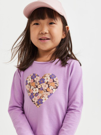 Лонгслив H&M модель 9373356kwer_Лиловый Фото