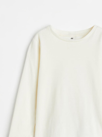 Лонгслів H&M модель 5751566kwer_Молочный Фото
