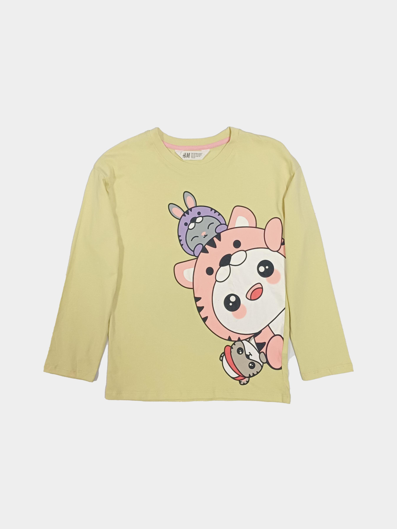 Лонгслив H&M модель 10586535kwer_Лимонный Фото