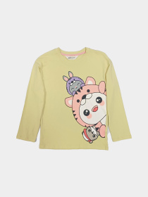 Лонгслів H&M модель 10586535kwer_Лимонный Фото