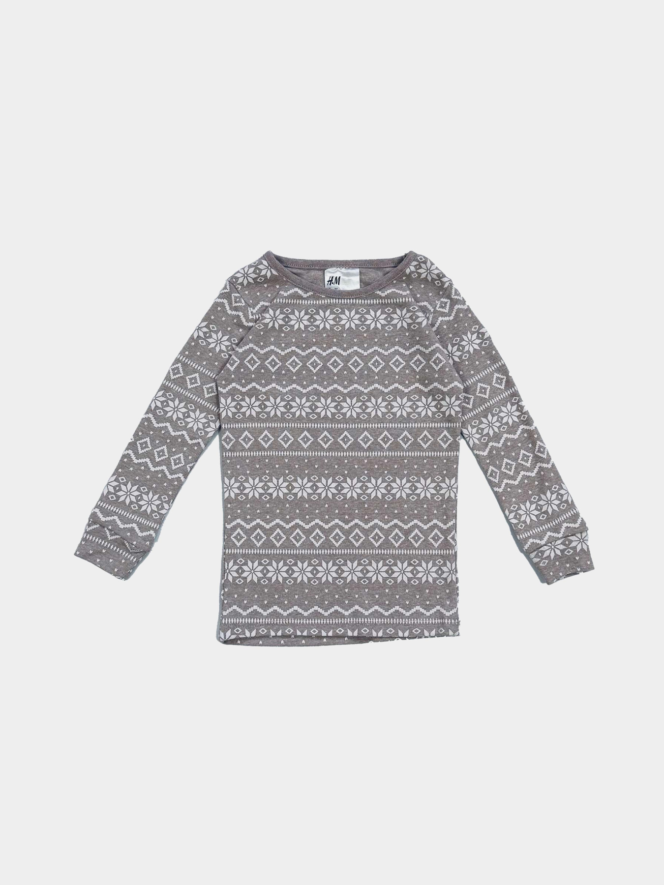 Лонгслив H&M модель 10117156kwer_Светло-серый Фото