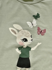 Лонгслив H&M модель 9373356kwer_Светло-зеленый Фото