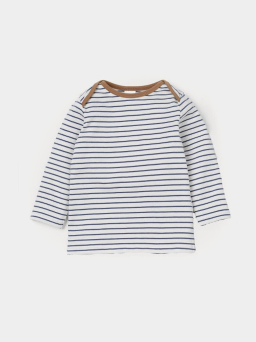 Лонгслив H&M модель 8834755kwer_Бело-синий Фото