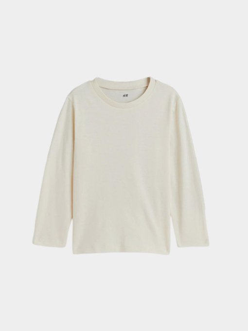 Лонгслів H&M модель 8794137kwer_Молочный Фото
